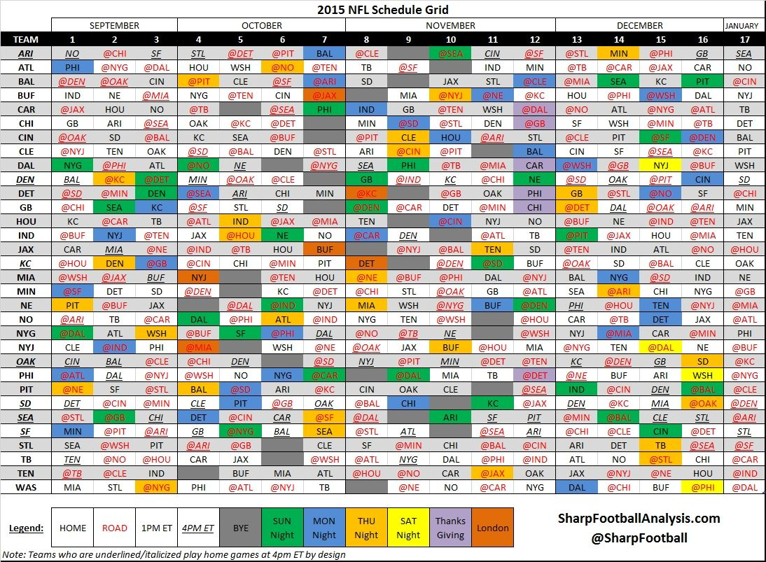 Free Printable Nfl Schedule 2025 2025 Calendar 