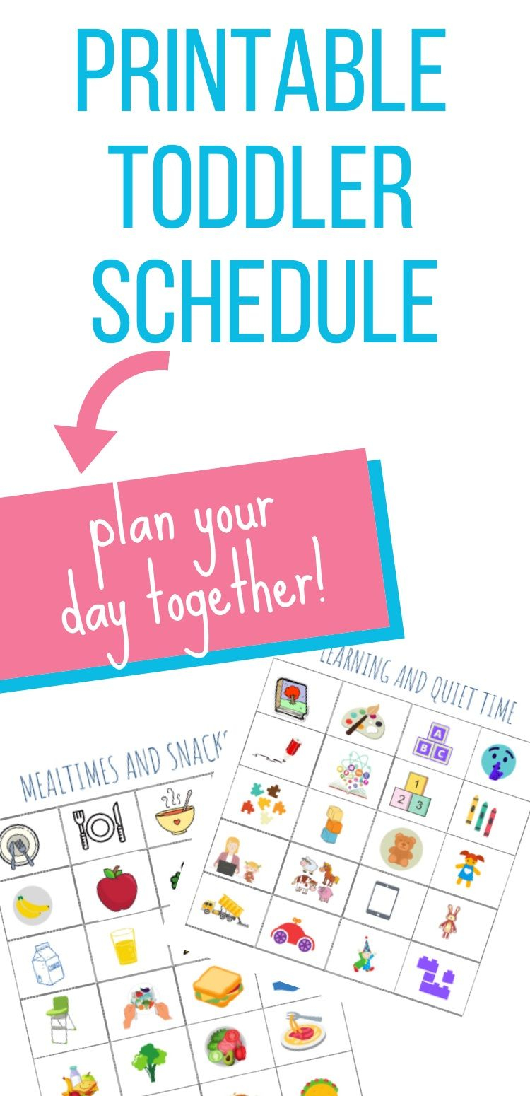 Free Printable Toddler Schedule PDF No Email Sign up 