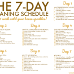 FREE Printable Weekly House Cleaning Schedule Clean