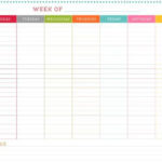 FREE Printable Weekly Schedule