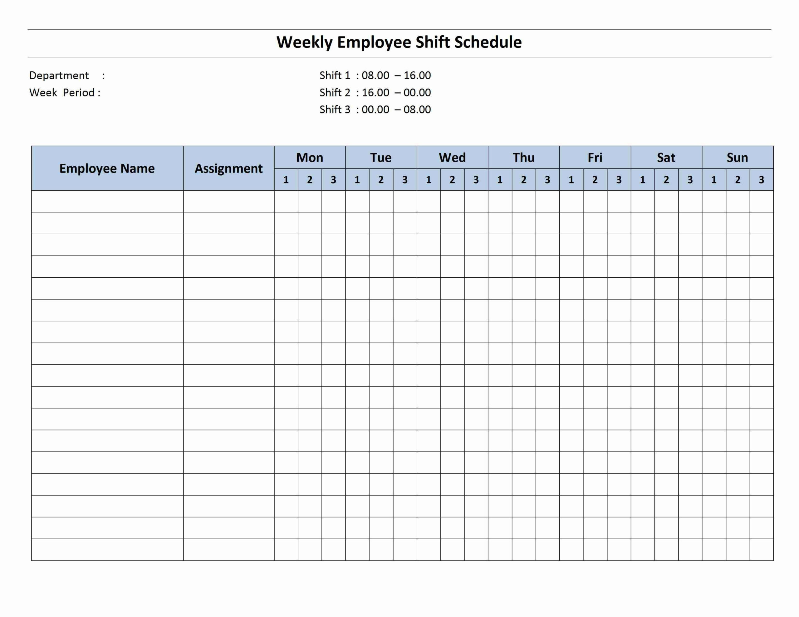 Free Weekly Schedule Templates For Word 18 Templates