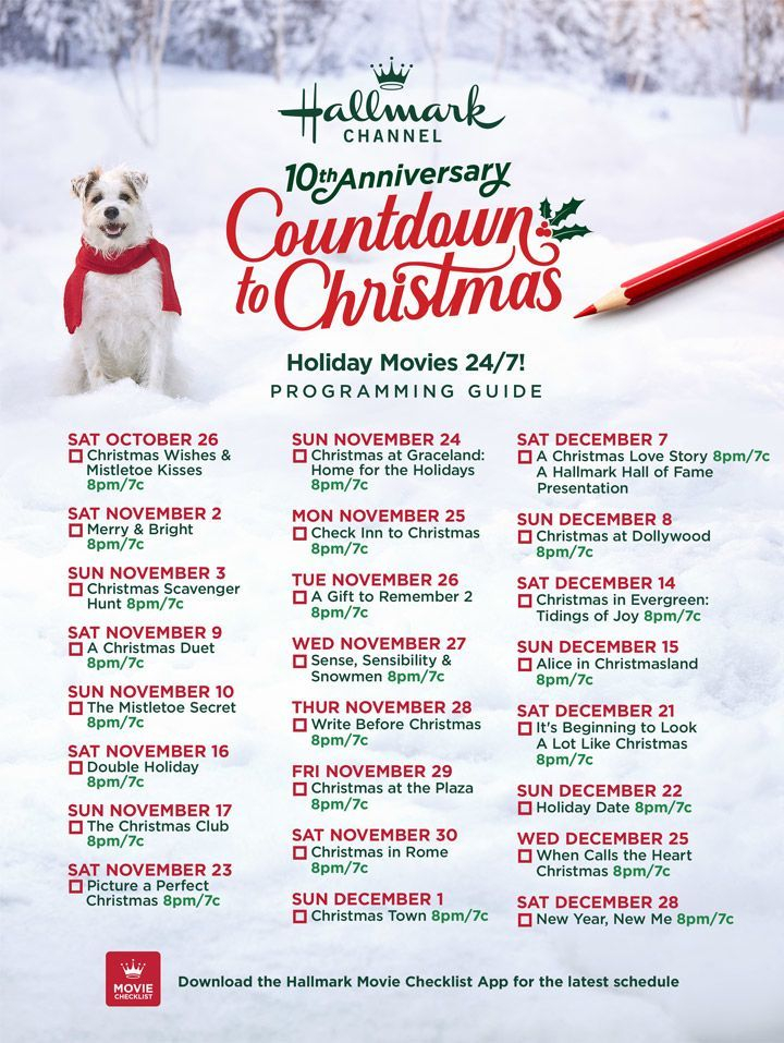 Hallmark Christmas Movies 2020 List Printable Idalias Salon