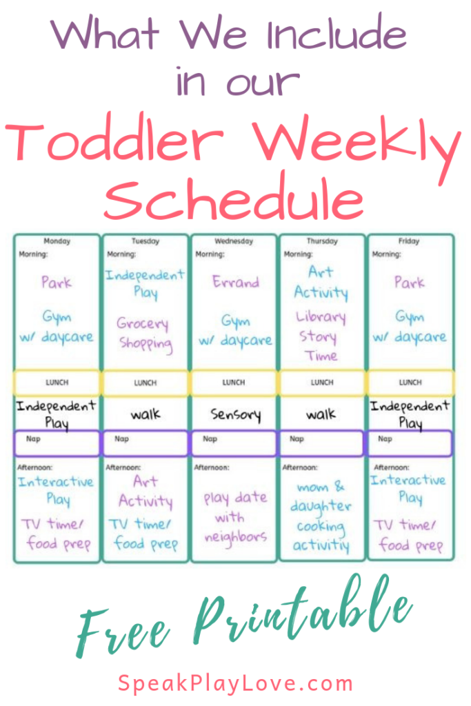 Here s Our Toddler Weekly Schedule Free Printable 