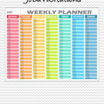 Hourly Weekly Planner Printable Daily Planning Printable