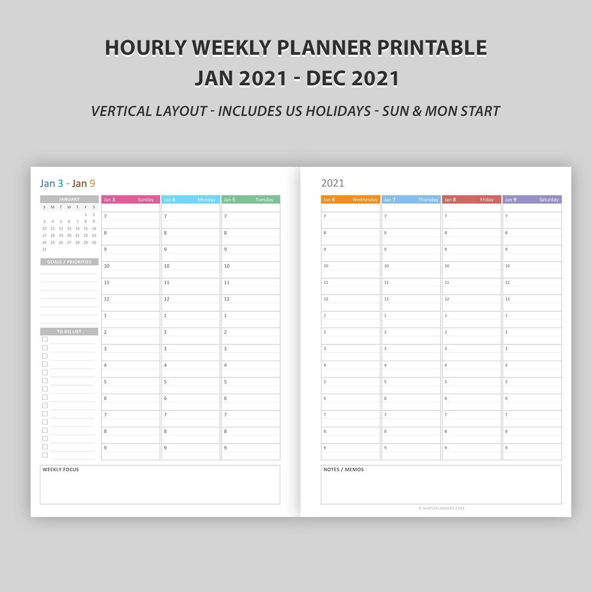 How To Free Printable Weekly Hourly Calendar 2021 Get 