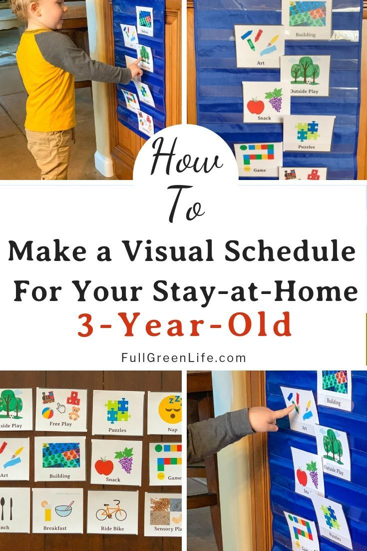 How To Use A Visual Schedule For A 3 Year Old Visual 