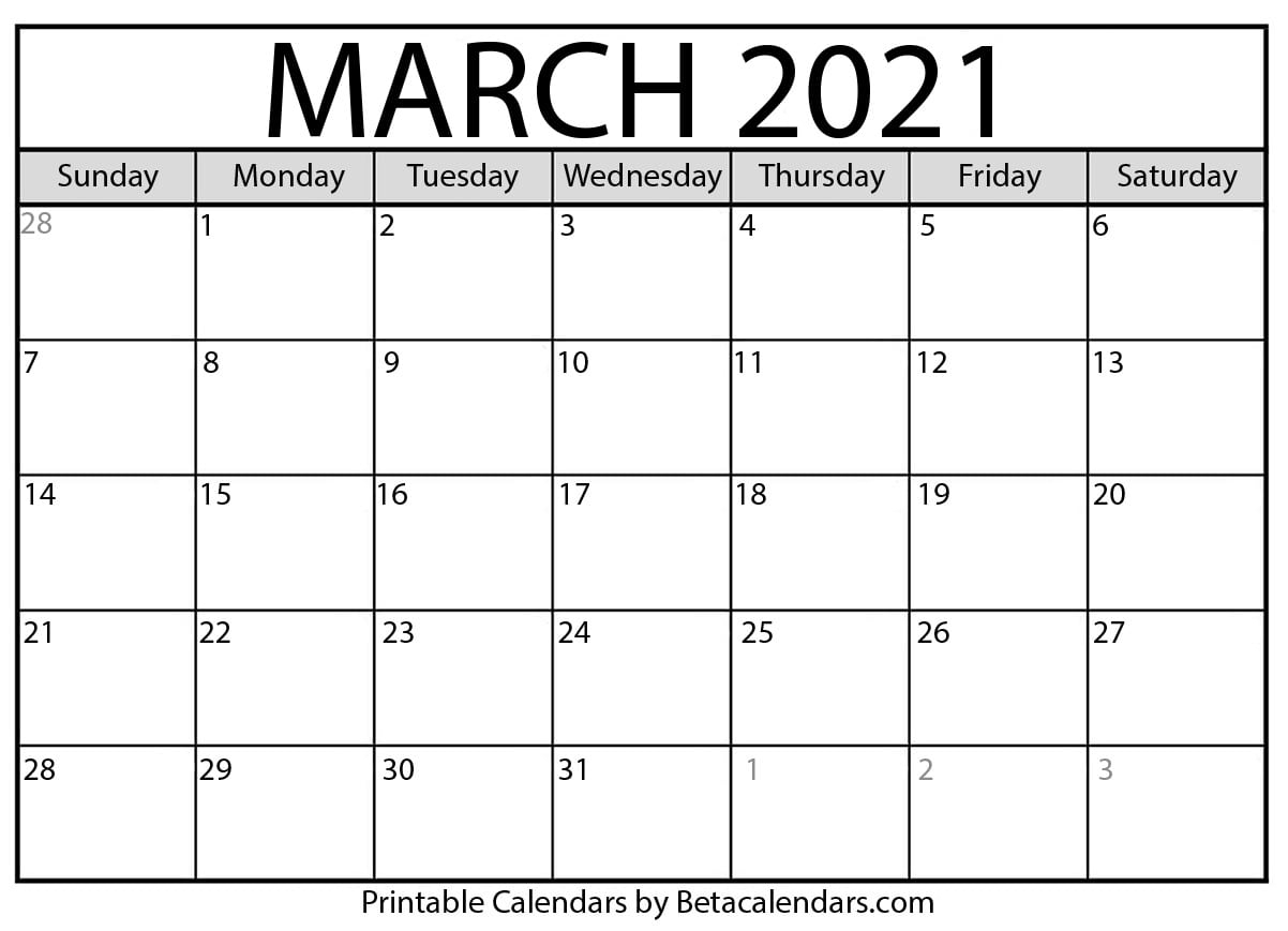 March 2025 Calendar Printable For Kids Free 2025 