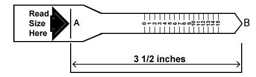 Mens Ring Size Chart Online Ring Size Chart