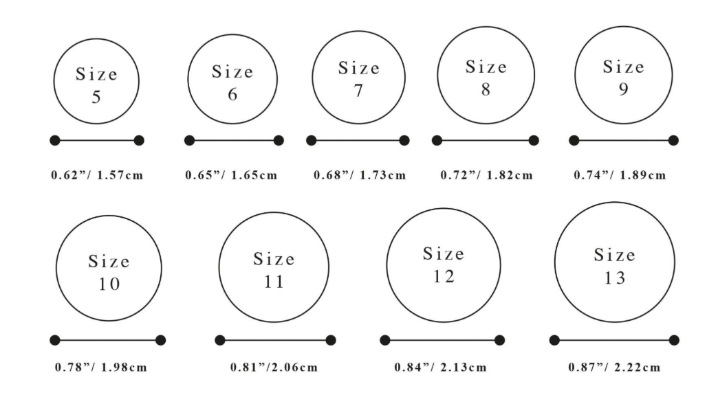 Printable Ring Size Chart Mens