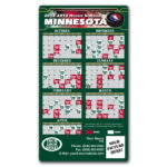 Minnesota Wild Pro Hockey Schedule Magnets 4 X 7