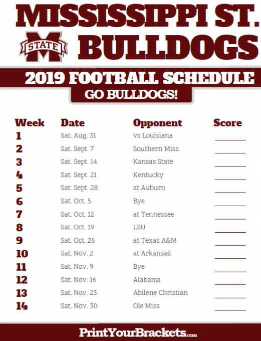 Mississippi State Women s Basketball Schedule Printable 
