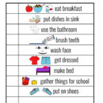 Morning Routine Visual Schedule Visual Schedule Phonics