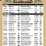 New Orleans Saints On Twitter Print The Saints Schedule