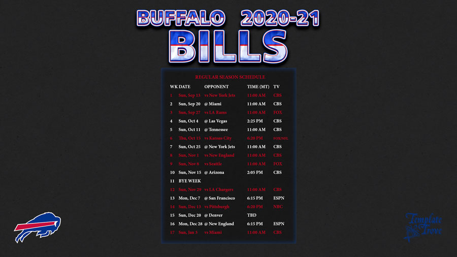 Buffalo Bills Schedule 2021 Printable FreePrintableTM FreePrintableTM buffalo-bills-schedule-2021-printable-freeprintabletm-freeprintabletm
