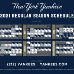 NY Yankees Baseball 2021 Schedule Hometown 1340 AM 105