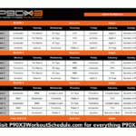 P90X3 Schedule Printable P90x Worksheets