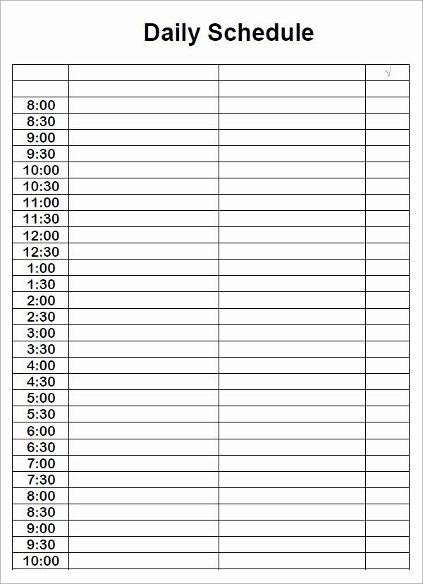 Pin On Examples Schedule Templates For Word And Excel