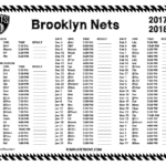 Printable 2017 2018 Brooklyn Nets Schedule