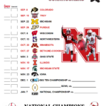Printable 2018 Nebraska Football Schedule August 17 2018