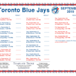 Printable 2019 Toronto Blue Jays Schedule