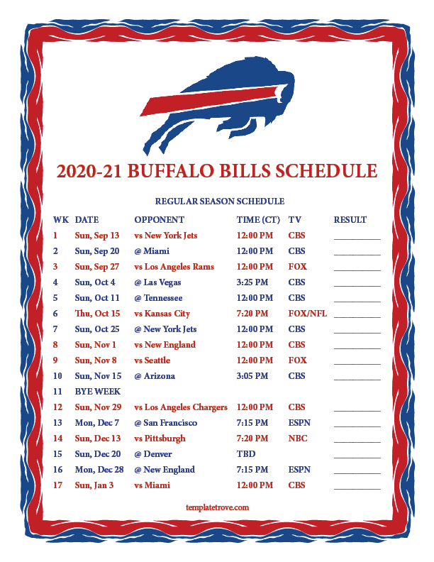 Buffalo Sabres Schedule 2021 22 Printable