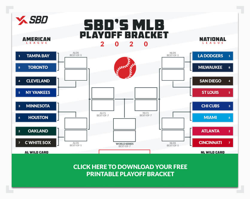 Printable 2020 MLB Playoff Bracket Fill Out Your Picks 