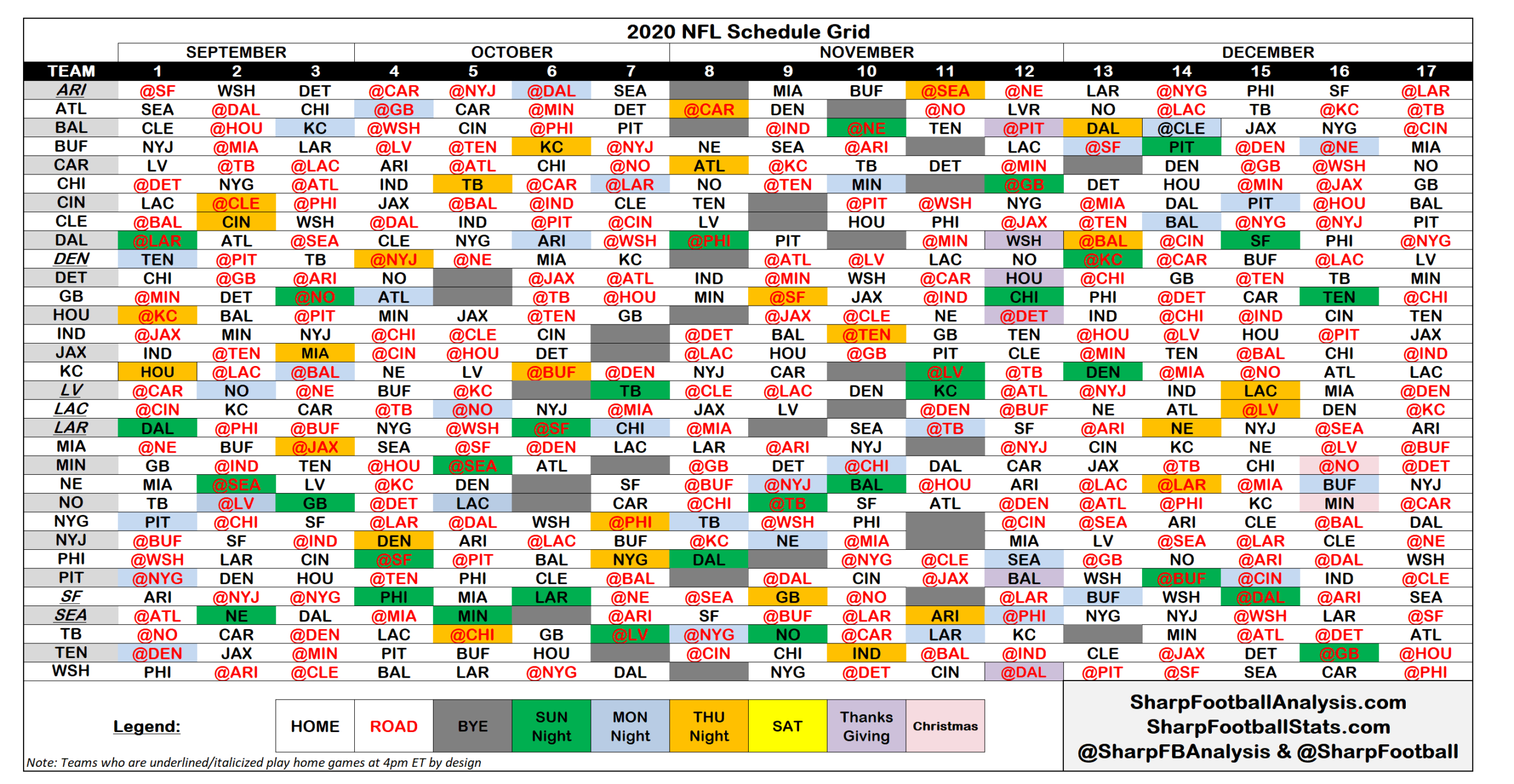 Printable 2025 2025 Nfl Schedule Calendar Printables 