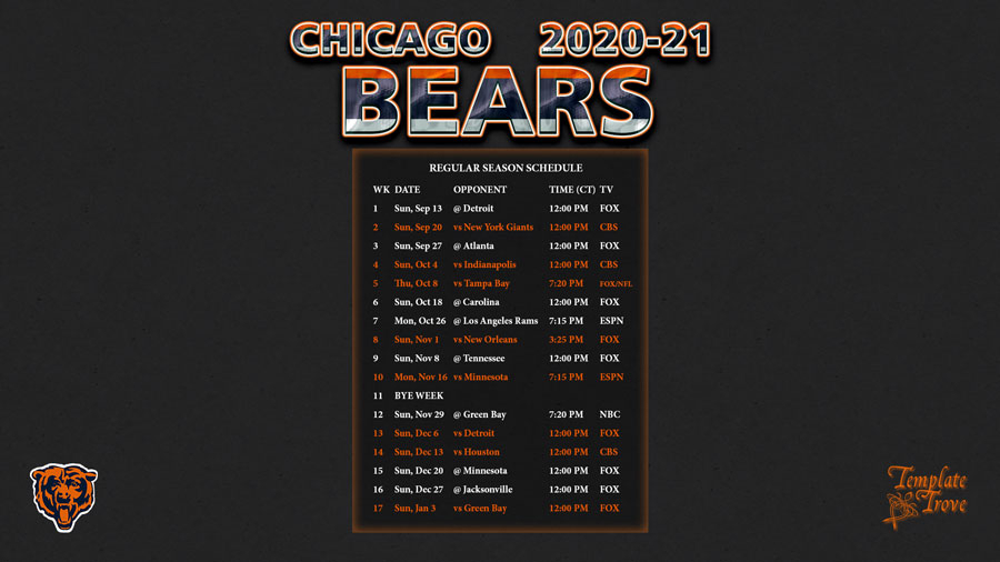 Printable 2021 Full Nfl Schedule Calendar Printables 