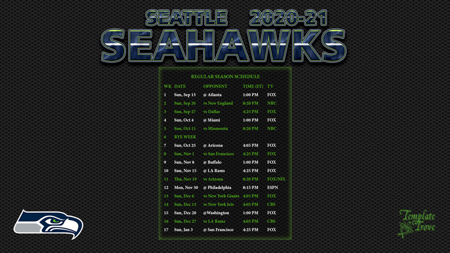 Printable 2021 Nfl Schedule Calendar Printables Free 