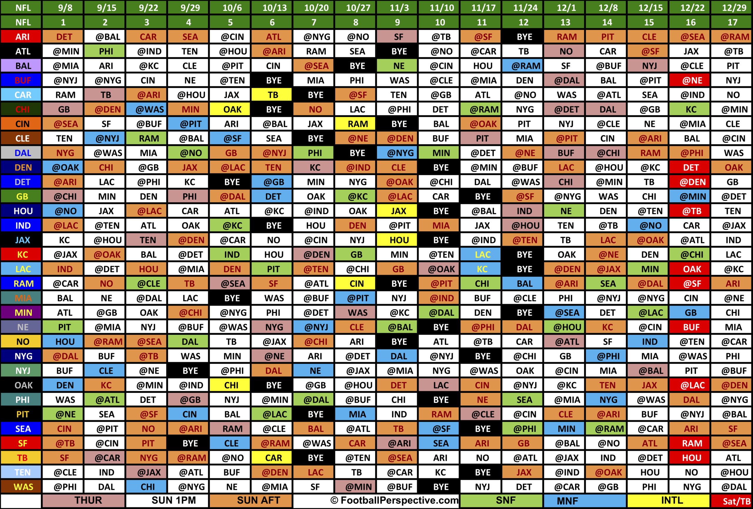 Printable 2021 Nfl Schedules Calendar Printables Free Blank