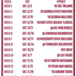 Printable Alabama Football Schedule 2020