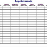 Printable Appointment Schedule Think Moldova