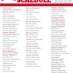 Printable Big 12 Football Conference Schedule 2019