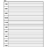 Printable Blank Daily Schedule Template 6 TEMPLATES