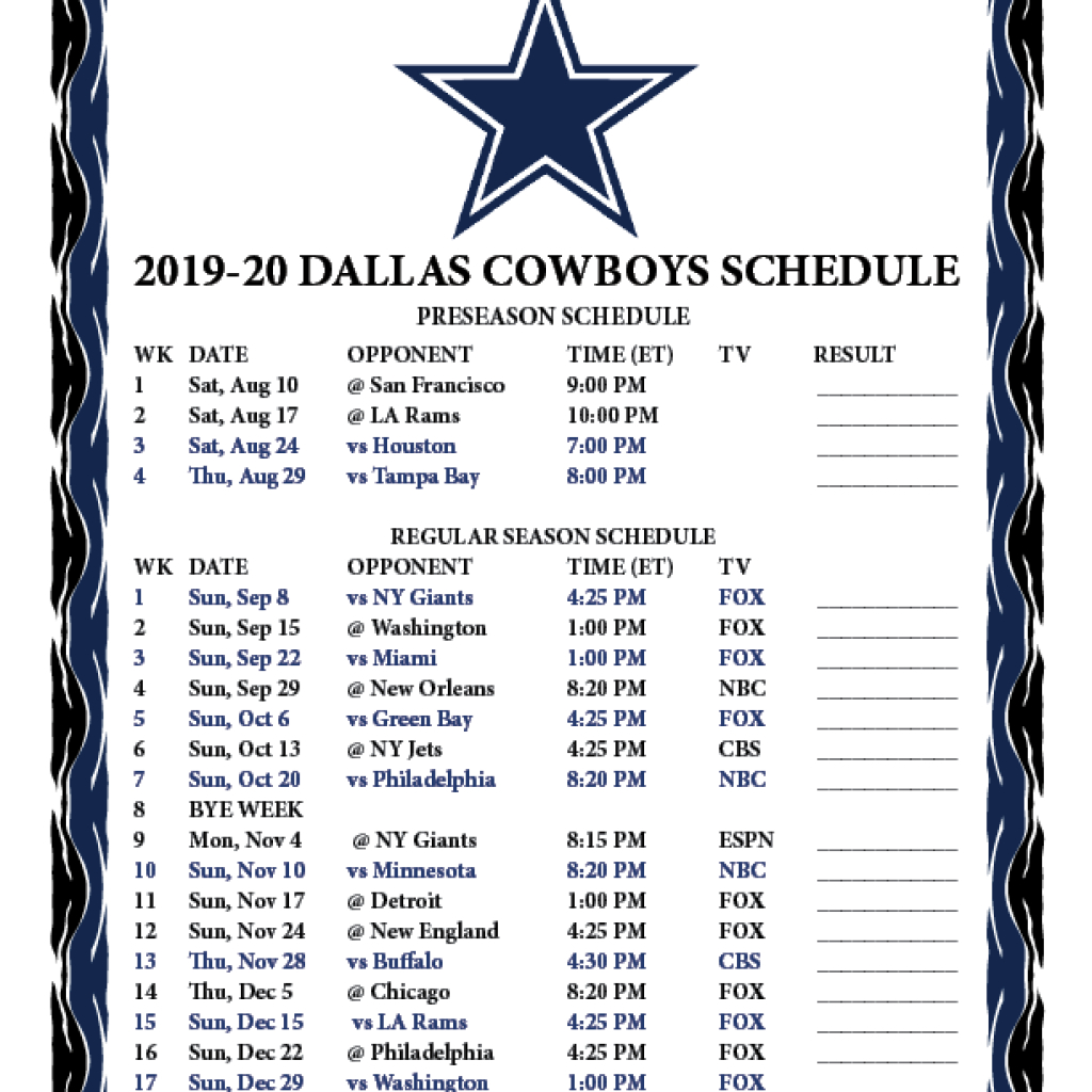 Printable Nfl 2025 Schedule c0M Calendar Printables Free 