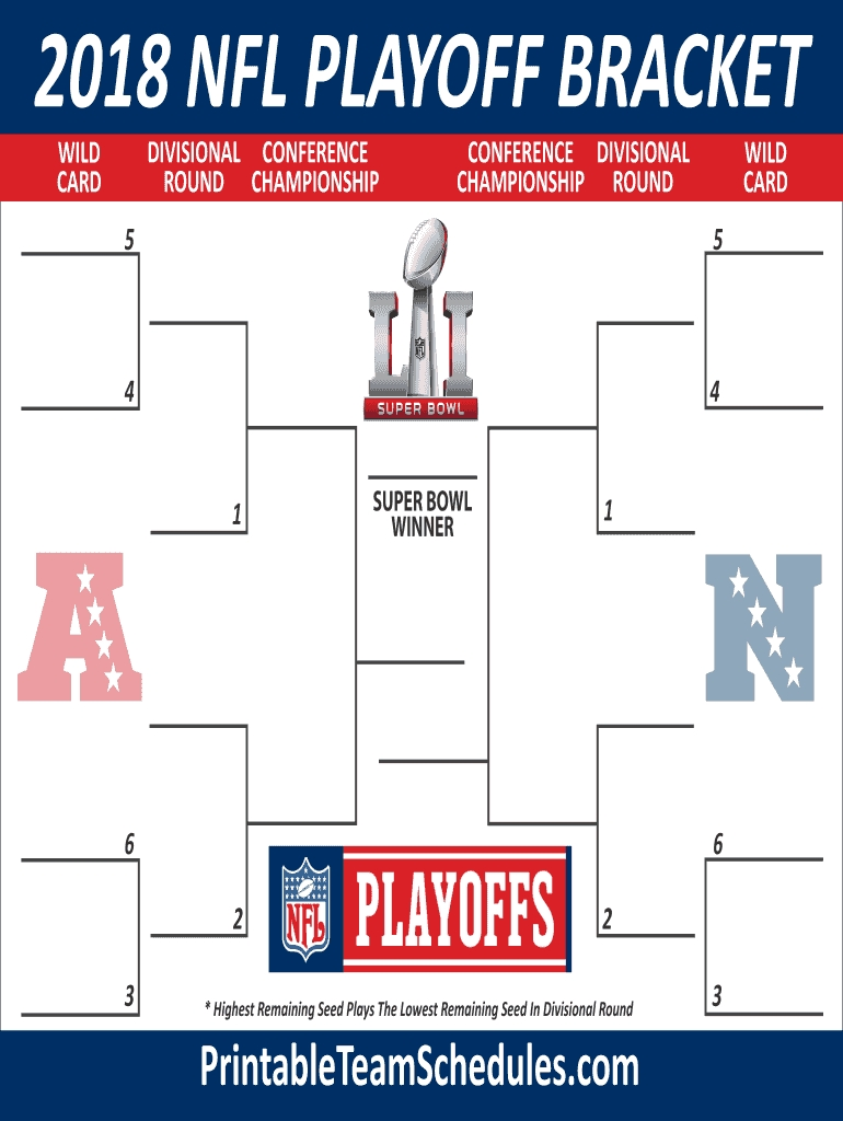 Printable Nfl Playoff Schedule