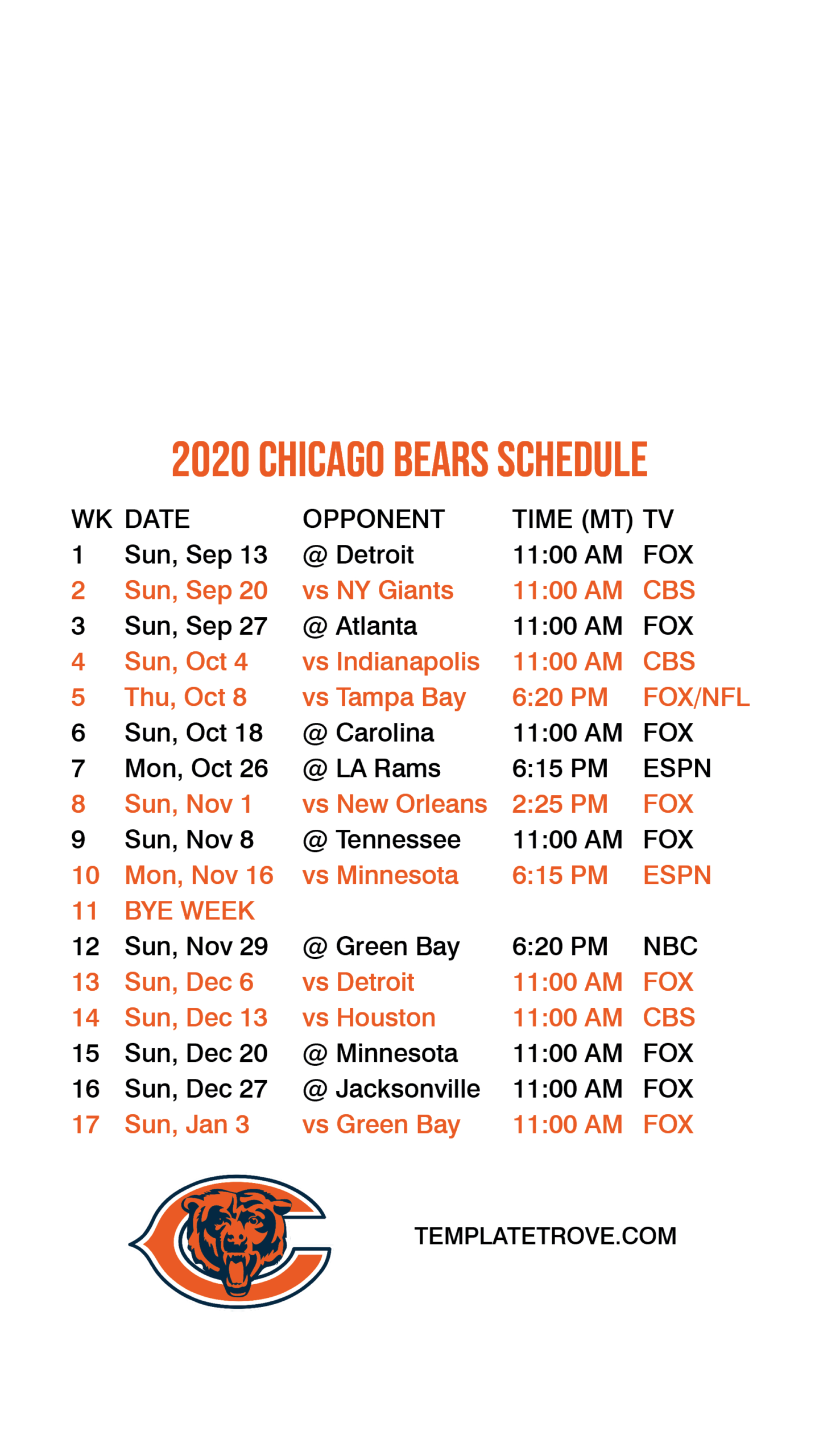 Printable Nfl Schedule For 2025 Calendar Printables 