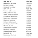 Printable NFL Week 12 Schedule Pick Em Office Pool 2015