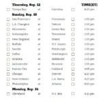 Printable NFL Week 2 Schedule Pick Em Pool 2019 Nfl