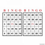 Printable Number Bingo Cards Printable Bingo Cards Part 3