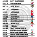 Printable Ohio State Football Schedule 2014 Land Grant