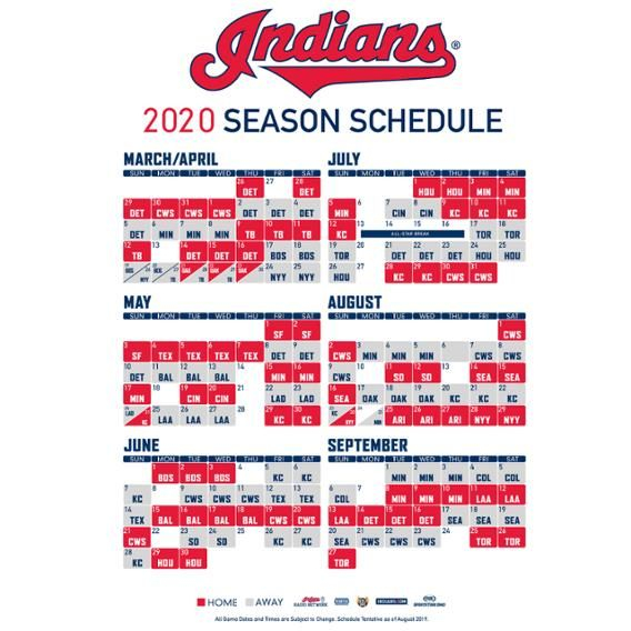 Printable Schedules Cleveland Indians Printables 