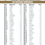 Printable Vegas Golden Knights 2017 2018 Schedule Tampa