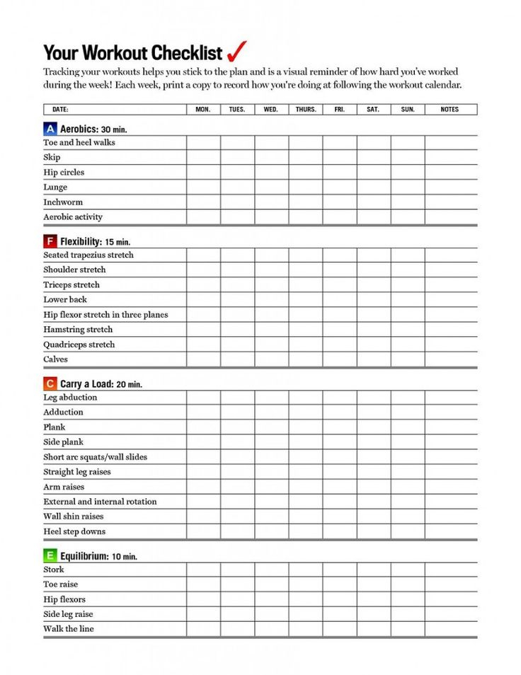 Printable Workout Calendar Kiddo Shelter Workout 