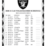 Raiders Schedule News Word