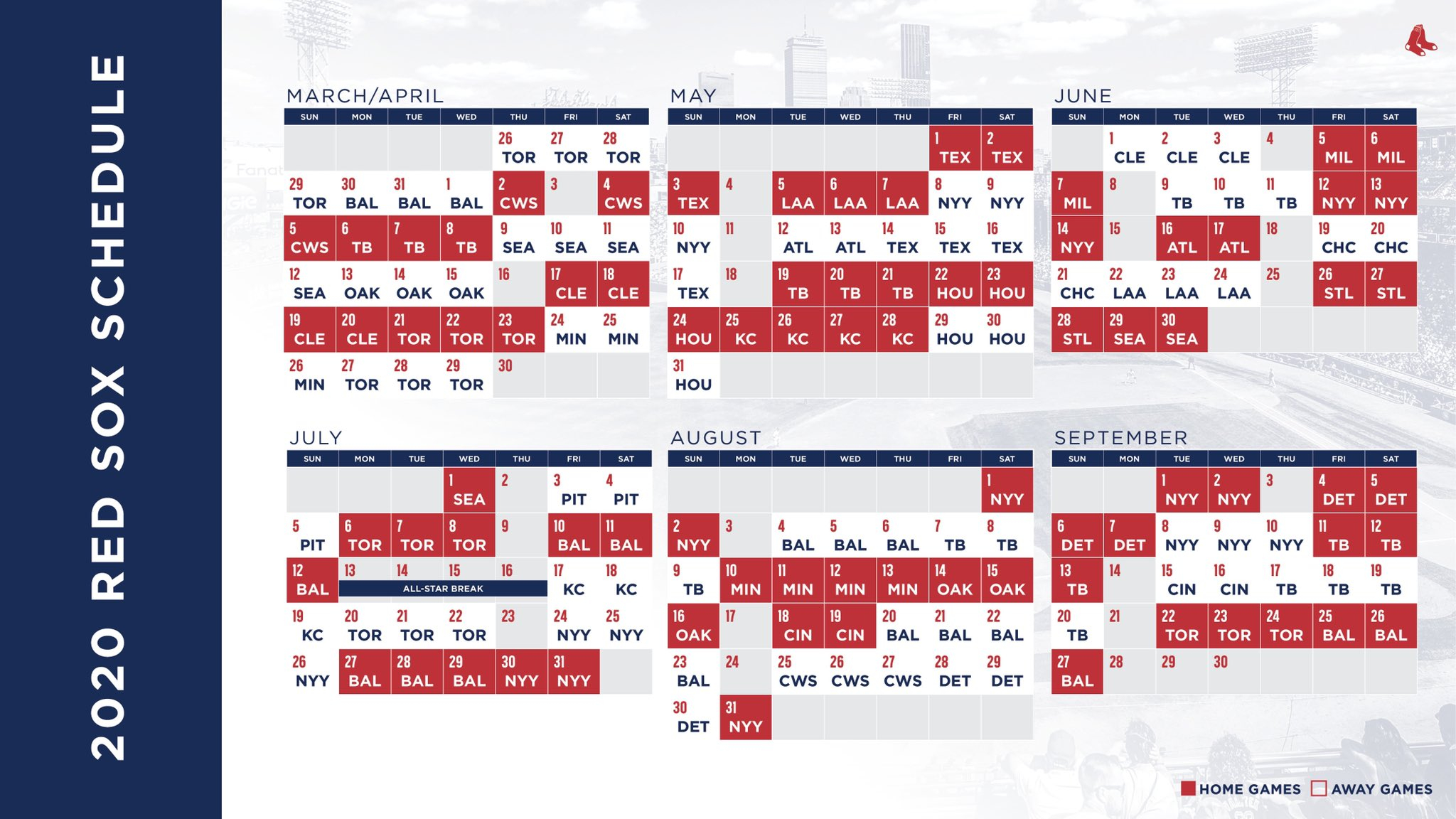 Red Sox 2021 Schedule Calendar Calendar 2021