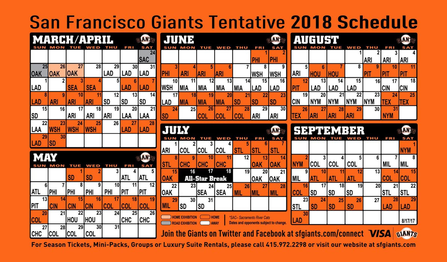 Revered Sf Giants Printable Schedule Vargas Blog