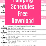 Sample Exclusive Pumping Schedules Pumping Schedule
