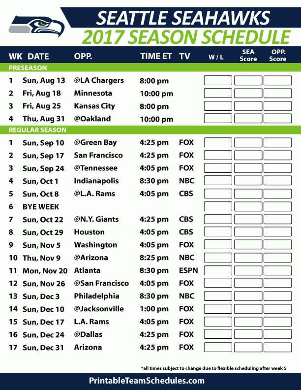 Seattleseahawksschedule