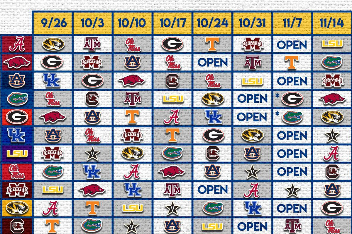 Sec Football Schedule 2025 Printable PrintableSchedule 